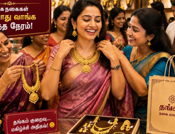 “லேடீஸ்க்கு ஹாப்பி நியூஸ்” தங்கம் விலை சவரனுக்கு ரூ.3200 குறைவு 