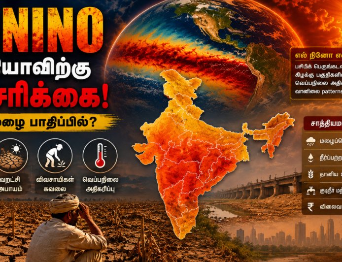 வறட்சி நாடாகப்போகும் இந்தியா? எல் நினோவால் பெரும் ஆபத்து..!