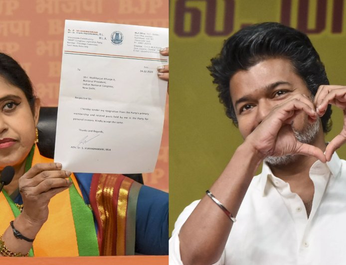 பாஜகவில் மேலும் ஒரு விக்கெட் அவுட்…. பனையூரில் விஜயதரணி..?