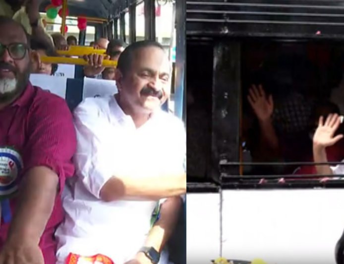 கேரளம் மகளிருக்கான இலவச பேருந்து திட்டம்: முதல்வர் சதீசன் தொடங்கி வைத்தார்.