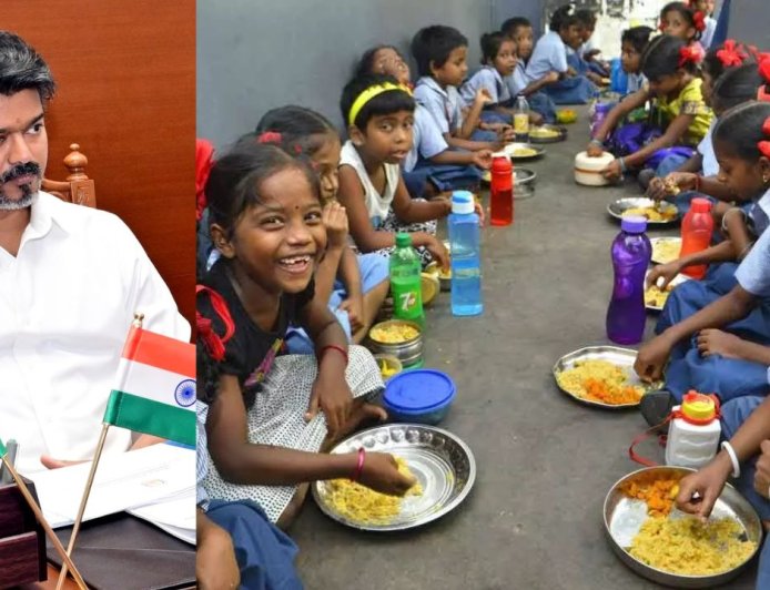 காலை உணவுத்திட்டம் 8-ம் வகுப்பு வரை விரிவாக்கம்: முதல்வர் விஜய் அறிவிப்பு 