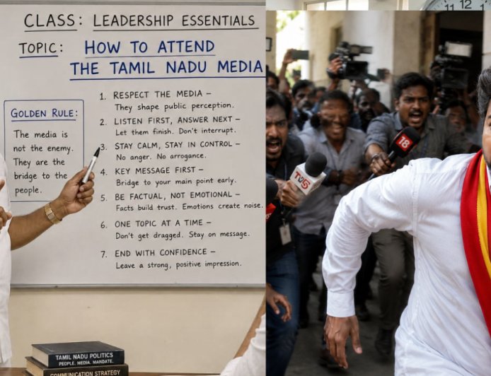 மீடியாவை எப்படி சந்திப்பது? விஜய்க்கு  பாடம்  எடுத்த ஜெயக்குமார்..!