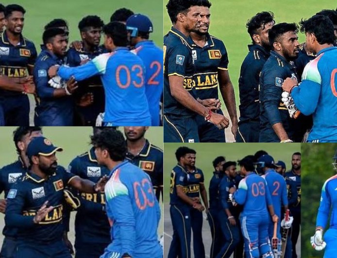 முத்தரப்பு கிரிக்கெட் போட்டி: இலங்கை வீரரை தாக்க முயன்ற வைபவ் சூர்யவன்ஷி, வைரலாகும் அதிர்ச்சி வீடியோ 