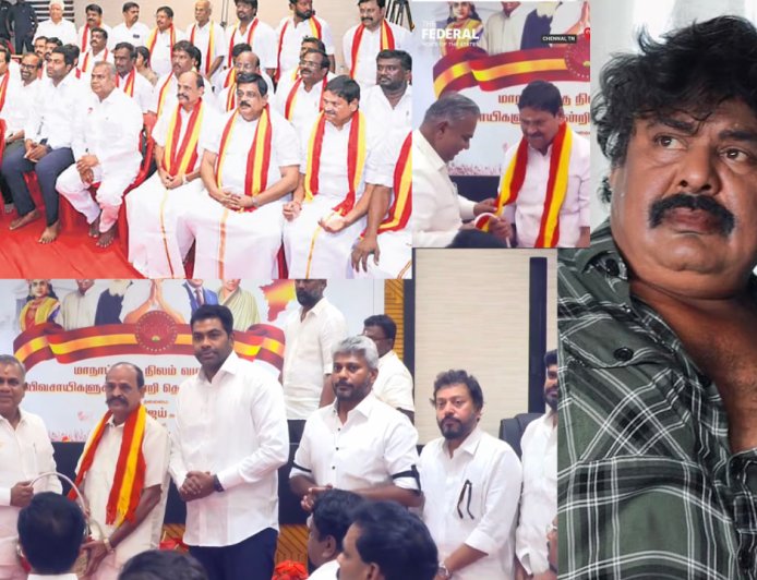நடிகர் மன்சூர் அலிகான், இயக்குநர் ஆர்.வி.உதயகுமார் உள்பட ஏராளமனோர் தவெகவில் இணைந்தனர்.