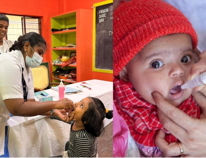 தமிழகம் முழுவதும் நாளை 43,051 மையங்களில் போலியோ சொட்டு மருந்து முகாம்