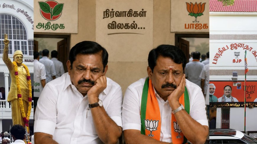 அடுத்தடுத்து விலகும் நிர்வாகிகள்: தடுக்க முடியாமல் தத்தளிக்கும் அதிமுக பாஜக