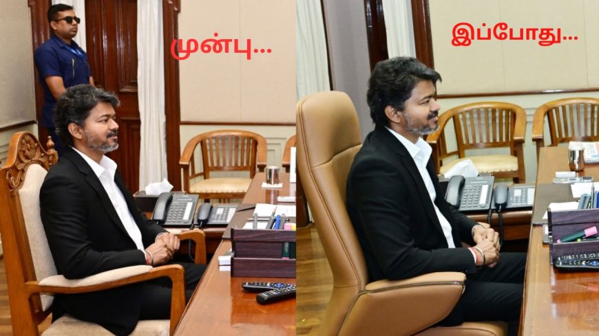 நாற்காலி டூ அதி நவீன குசன் சேர்:  தலைமை செயலகத்தில் முதல்வர் அறையில் திடீர் மாற்றம்
