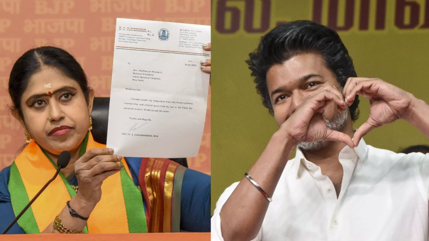 பாஜகவில் மேலும் ஒரு விக்கெட் அவுட்…. பனையூரில் விஜயதரணி..?