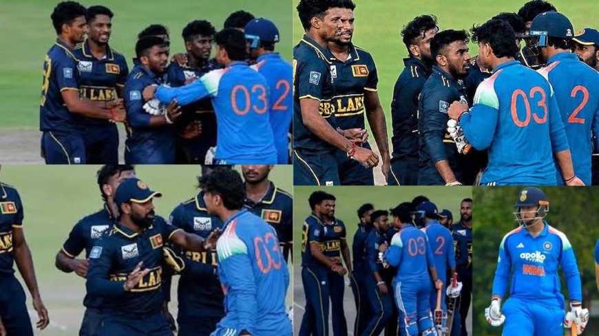 முத்தரப்பு கிரிக்கெட் போட்டி: இலங்கை வீரரை தாக்க முயன்ற வைபவ் சூர்யவன்ஷி, வைரலாகும் அதிர்ச்சி வீடியோ 