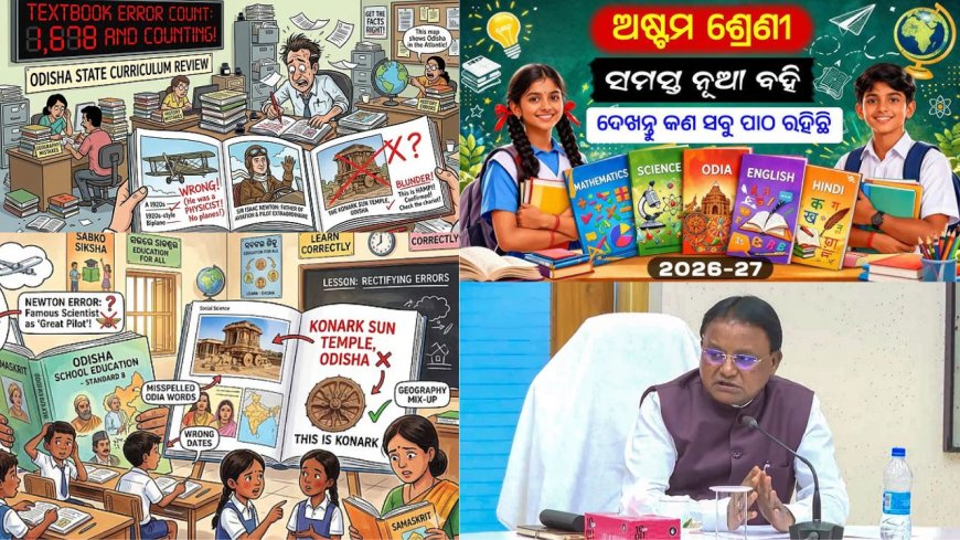 ஒடிசா அரசு பள்ளி பாடப்புத்தகத்தில் 1,678 கரெக்ஷன் : மாணவர்கள், பெற்றோர், கல்வியாளர்கள் அதிர்ச்சி 