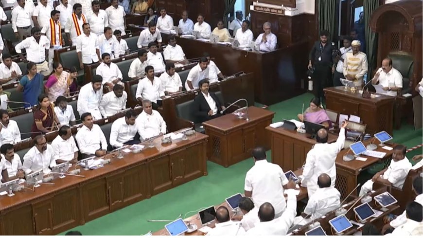 சட்டசபையில் சலசலப்பு, அதிமுக அமளி, எம்எல்ஏக்களை வெளியேற்ற சபாநாயகர் உத்தரவு 