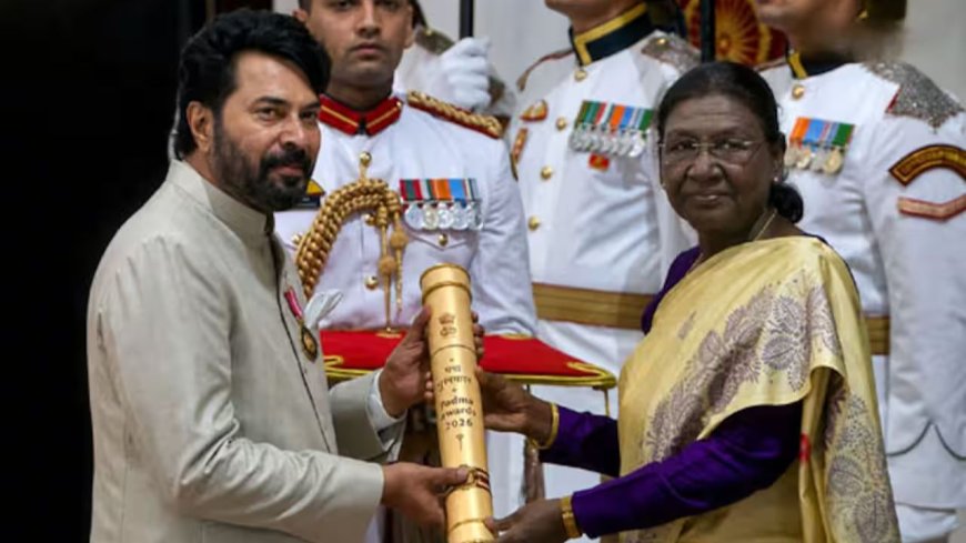 மம்முட்டி, மாதவன், ரோகித் சர்மா ஆகியோருக்கு பத்ம விருதுகள்: ஜனாதிபதி திரவுபதி முர்மு வழங்கினார்