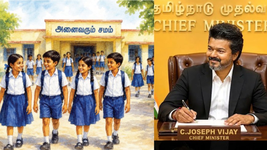 " ஒரே 'யூனிஃபார்ம் மாடல்' : காமராசர் கனவை மீட்டெடுக்குமா தவெக அரசு?"