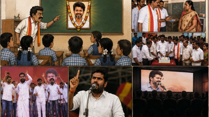 தவெக நிர்வாகிகள் சர்ச்சை... பள்ளிகளில் தொடரும் அத்துமீறல்!