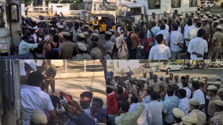 அமைச்சர் சரத்குமார் பதவி விலகக்கோரி திமுக ஆர்ப்பாட்டம்: போலீசார் அனுமதி மறுப்பு 