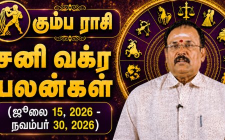 கும்பம் ராசிக்கான சனி வக்ர பலன்கள்! - யதார்த்த ஜோதிடர் ஷெல்வீ