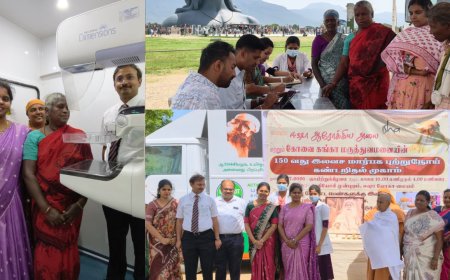 பெண்கள் நலனுக்காக ஈஷாவின் சிறப்பு முயற்சி... இலவச புற்றுநோய் பரிசோதனை!