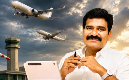 வானில் சிக்கிய அமைச்சர் சென்ற விமானம்...? தரையிறங்க முடியாமல் தவிப்பு..!