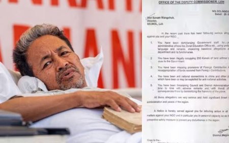 உண்ணாவிரதத்தை கைவிட தயார்... சோனம் வாங்சுக் வெளியிட்ட கடிதம்!
