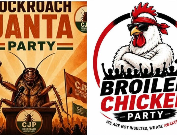 இந்தியாவின் Cockroach Janata Party க்கு போட்டியாக  வங்காளத்தின் 'Broiler Chicken Party'!