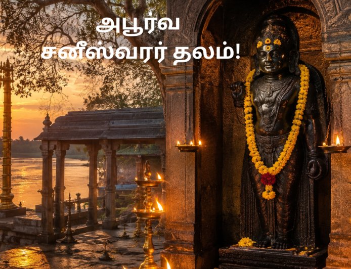 சனி தோஷம் விலக வேண்டுமா?  தரிசிக்க வேண்டிய அபூர்வ சனீஸ்வரர் தலம்!