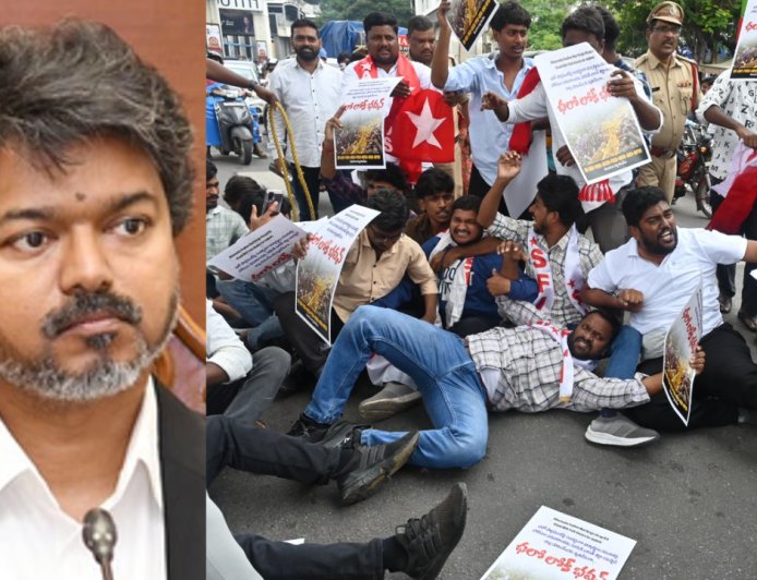 இடதுசாரி மாணவர்களை சந்திக்காத விஜய்...கைதுக்கு மௌனம் ஏன்?
