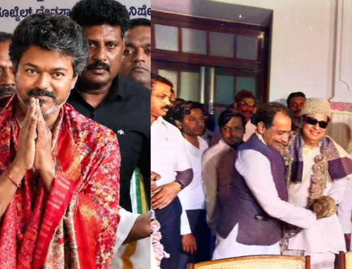 எம்.ஜி.ஆர். பாணியில் விஜய்... கர்நாடக அரசியலில் என்ட்ரியா?