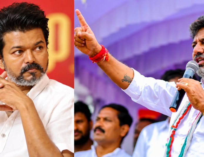 மேகதாது Meet-up ? விஜயை எச்சரித்த  டி.கே. சிவக்குமார்..!