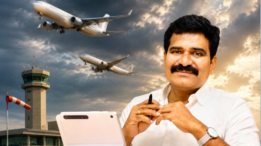வானில் சிக்கிய அமைச்சர் சென்ற விமானம்...? தரையிறங்க முடியாமல் தவிப்பு..!
