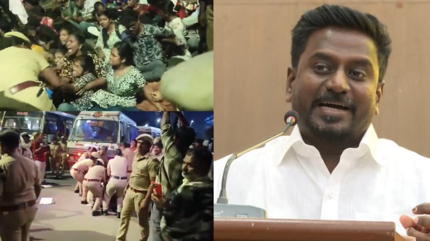 என்னது சாலை போராடுவதற்கான இடமில்லையா?... சர்ச்சையாகும் அமைச்சரின் பேச்சு..!