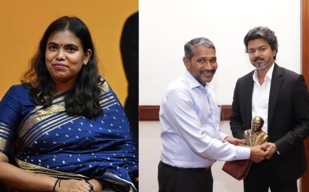 அமைச்சர் கீர்த்தானாவின் இலாகா பறிப்பு? முதலமைச்சர் விஜய்யின் அதிரடி முடிவு..!