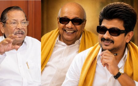 "இளைய கலைஞர் உதயநிதி... ஆர்.எஸ். பாரதி புகழாரம்!"