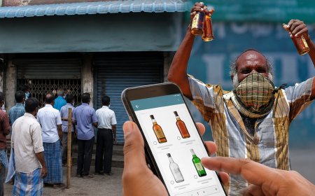 மது பிரியர்களுக்கு குட் நியூஸ்…..இனி சரக்கு வாங்க க்யூ தேவையில்லை!