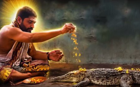 முதலைக்கு பூஜை செய்த பூசாரி.. மழைக்காக நடந்த வினோத வழிபாடு!