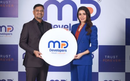இனி வளர்ச்சியை நோக்கி.. MP DEVELOPERS நிறுவனத்தின் பிராண்ட் தூதராக சமந்தா நியமனம்!