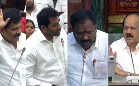 மைக்கை பிடுங்குங்க... அடுத்தடுத்து வார்த்தைவிட்ட அமைச்சர்கள்... டென்ஷனான சபாநாயகர்..!