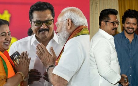 பாஜகவில் ஓரங்கட்டப்படுகிறாரா சரத்குமார்? தவெக பக்கம் நகர்கிறாரா?