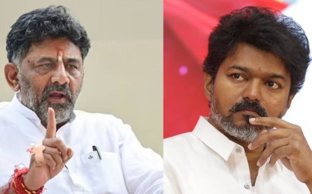 “எங்கள் மாநிலத்தை காப்பாற்ற எங்களுக்கு தெரியும்”... விஜயை எச்சரித்த டி.கே.சிவக்குமார்!