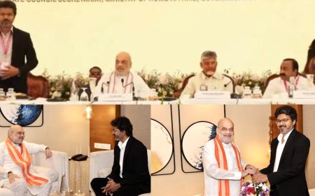 தென் மாநில கவுன்சில் கூட்டம்... ஆஜரான விஜய்... ஆப்சென்ட்டான 2 முதல்வர்கள்..!