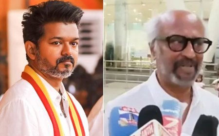 விஜயின் 100 நாள் ஆட்சி....ரஜினிகாந்த் கொடுத்த ரியாக்ஷன் வைரல்!