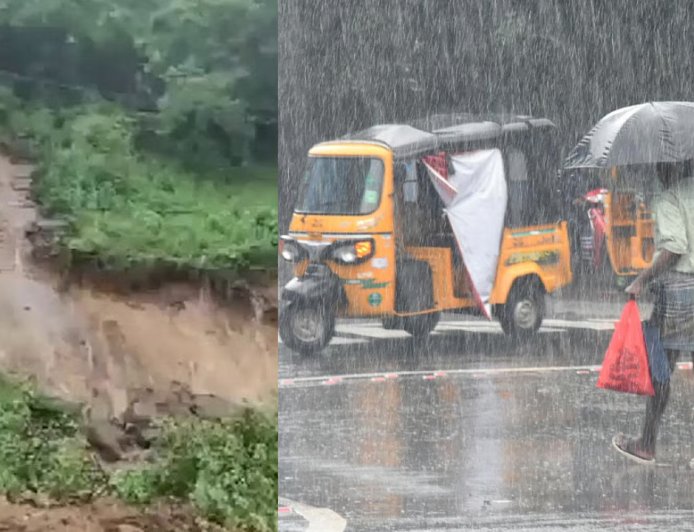 கேரளாவில் கனமழை: நிலச்சரிவில் 3 பேர் பலி... 5 மாவட்டங்களுக்கு ரெட் அலர்ட்!