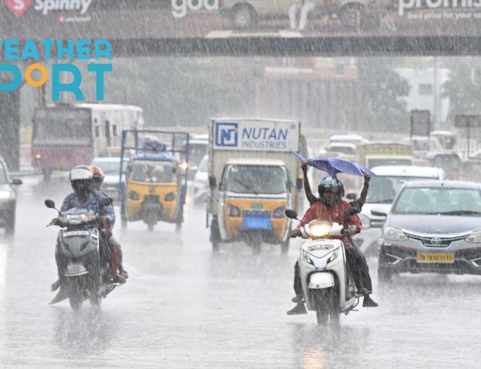 மூன்று மாவட்டங்களுக்கு ஆரஞ்சு அலெர்ட்.. இரண்டு மாவட்டங்களுக்கு கனமழை எச்சரிக்கை..