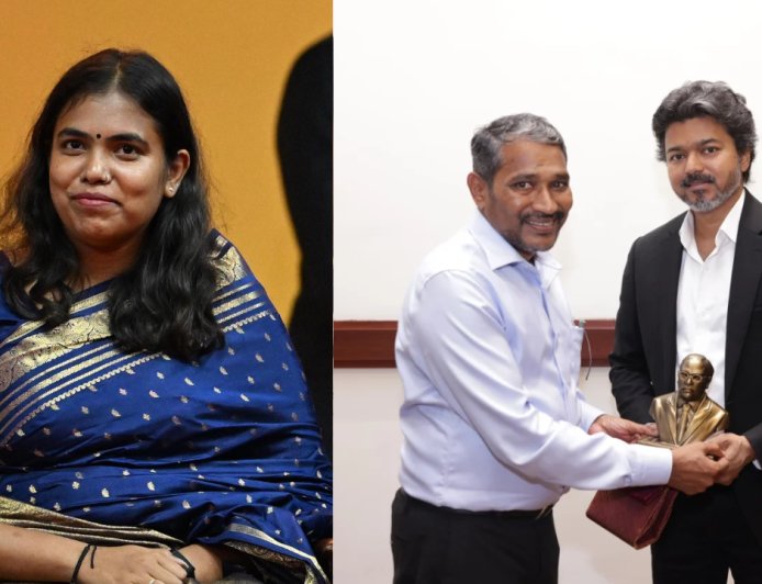 அமைச்சர் கீர்த்தானாவின் இலாகா பறிப்பு? முதலமைச்சர் விஜய்யின் அதிரடி முடிவு..!
