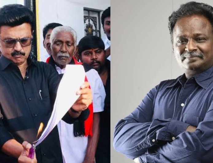 “தாமரையை நோக்கி நகரும் சூரியன்?” - திமுகவை விமர்சித்த ப்ளூ சட்டை மாறன்!