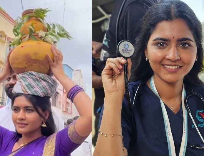 மண்குடம் சுமந்த ஹார்ட் பீட் நடிகை... வைரலாகும் வீடியோ!