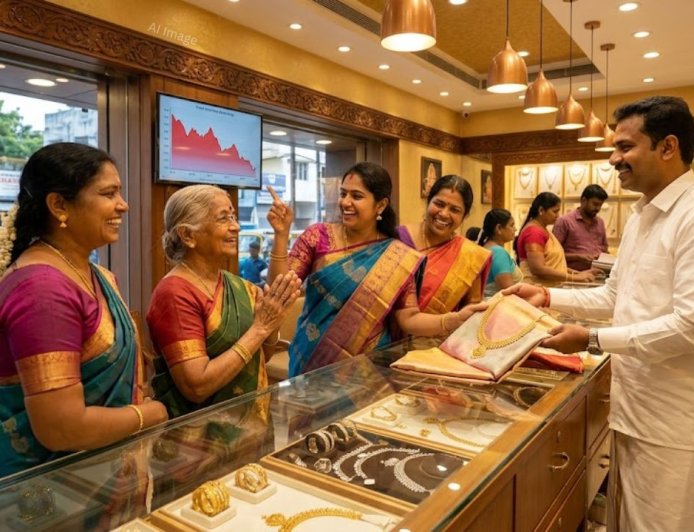நகை வாங்குவோருக்கு குட் நியூஸ்....அதிரடியாக குறைந்த தங்கம் விலை!