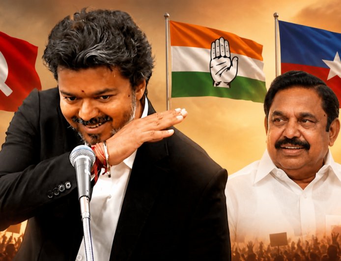 குடைச்சல் கொடுக்கும் கூட்டணிக் கட்சிகள்... ரூட்டை மாற்றும் விஜய்..!
