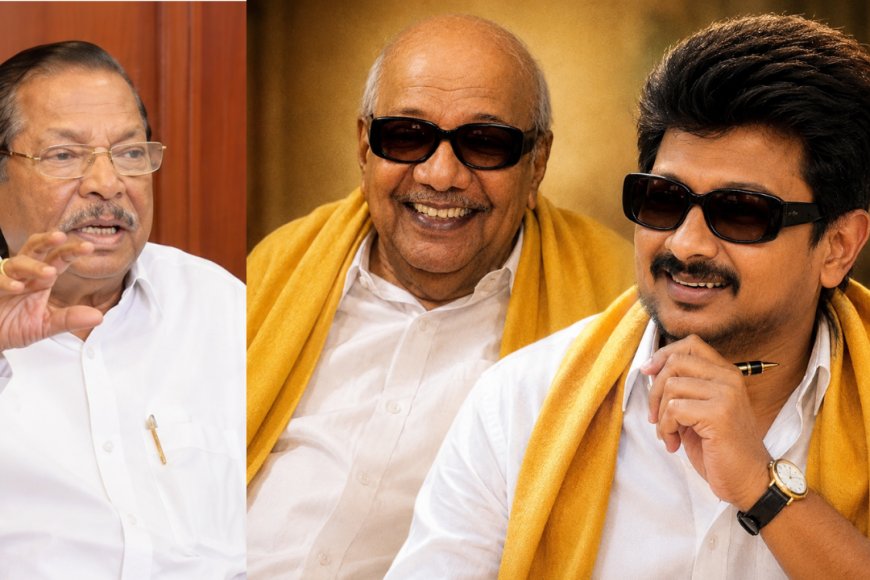 "இளைய கலைஞர் உதயநிதி... ஆர்.எஸ். பாரதி புகழாரம்!"