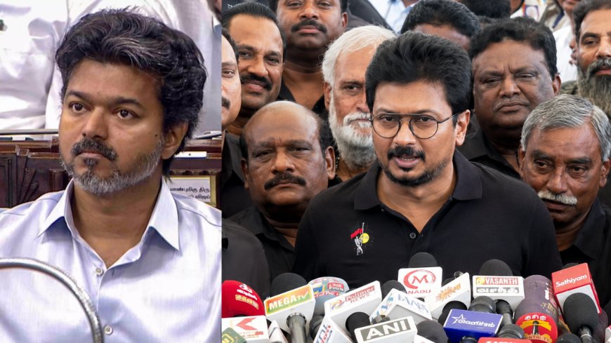 தைரியம் இருந்தா பதில் சொல்லட்டும் .... விஜய்க்கு சவால் விட்ட உதயநிதி!
