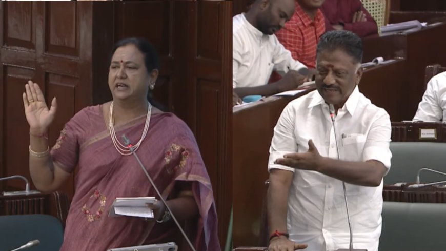அண்ணியாரும் தண்ணீரும்... ஓபிஎஸூடன் ஓயாத பிரச்னை... சட்டமன்றத்தில் கலகல..!